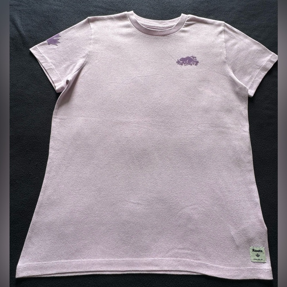 Roots T-Shirt - Pink and Purple - Size Small